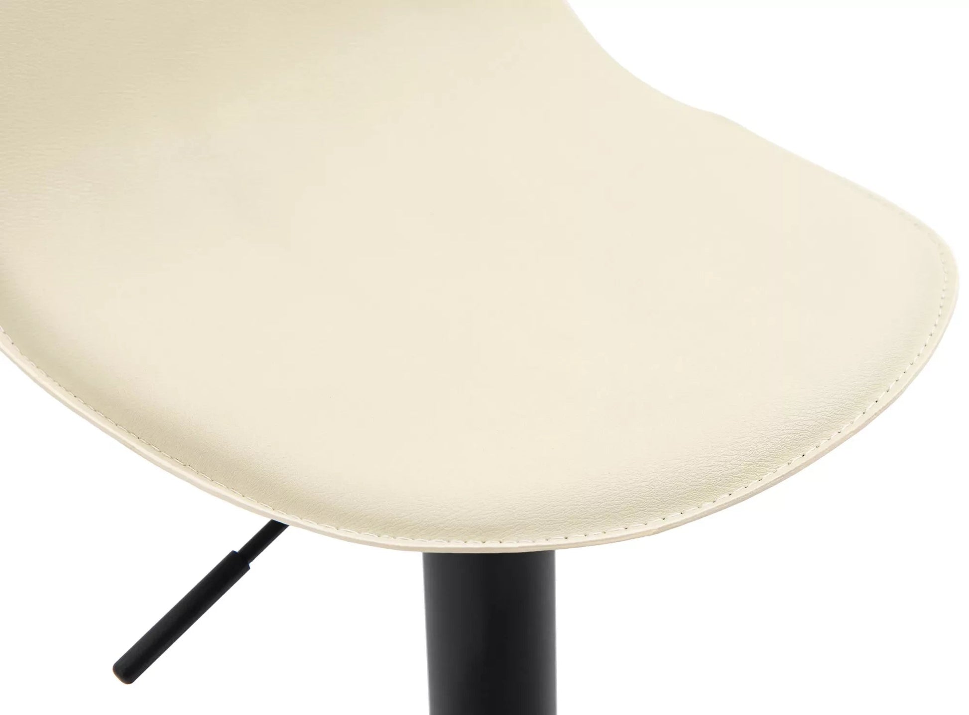 In And OutdoorMatch Barkruk Estelle - Creme - Zithoogte 58-79 cm - Met rugleuning - In hoogte verstelbaar - Keuken en bar - Set van 1 - Ergonomische - barstoelen Barkrukken / hocker