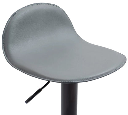 In And OutdoorMatch Barkruk Leta - Grijs - Zithoogte 58-79 cm - Met rugleuning - In hoogte verstelbaar - Keuken en bar - Set van 1 - Ergonomische - barstoelen Barkrukken / hocker