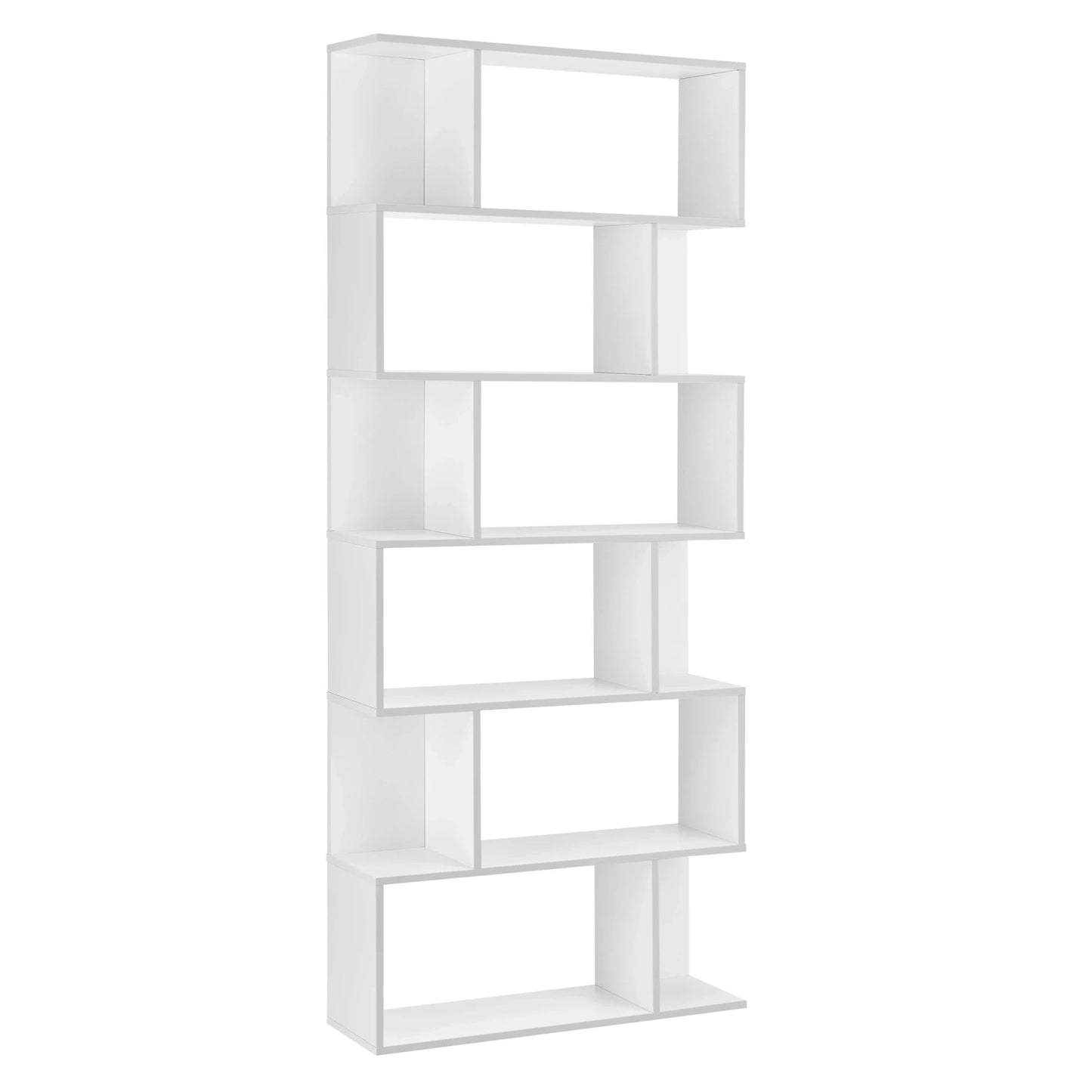 In And OutdoorMatch Boekenkast Plank Bernhard - 192x80x24 cm - Wit - Spaanplaat - Decoratief Design Boekenkast