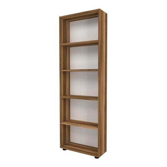 In And OutdoorMatch Boekenkast Plank Marco - 172x55x20 cm - Walnootkleurig - Spaanplaat - Decoratieve Boekenkast Boekenplank