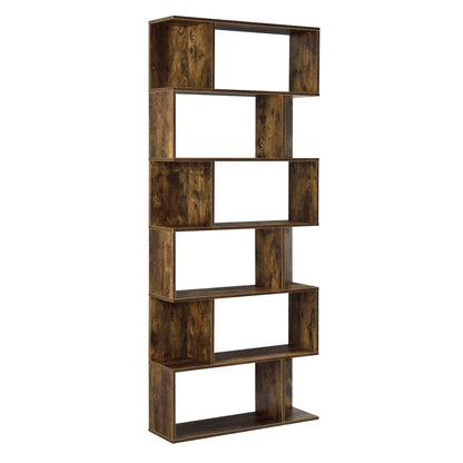 In And OutdoorMatch Boekenkast Plank Odessa - 192x80x24 cm - Walnootkleurig - Spaanplaat - Decoratief Design Boekenkast