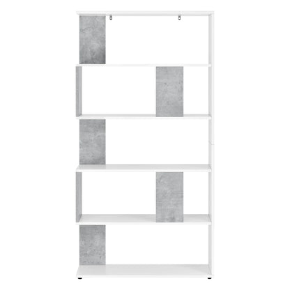 In And OutdoorMatch Boekenkast Plank Zizi -159x80x235cm - Wit - Decoratief Design Boekenkast