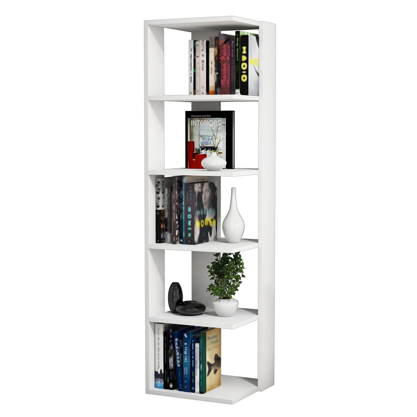 In And OutdoorMatch Boekenkastplank Clim - 161x42x42 cm - Wit - MDF Boekenkast