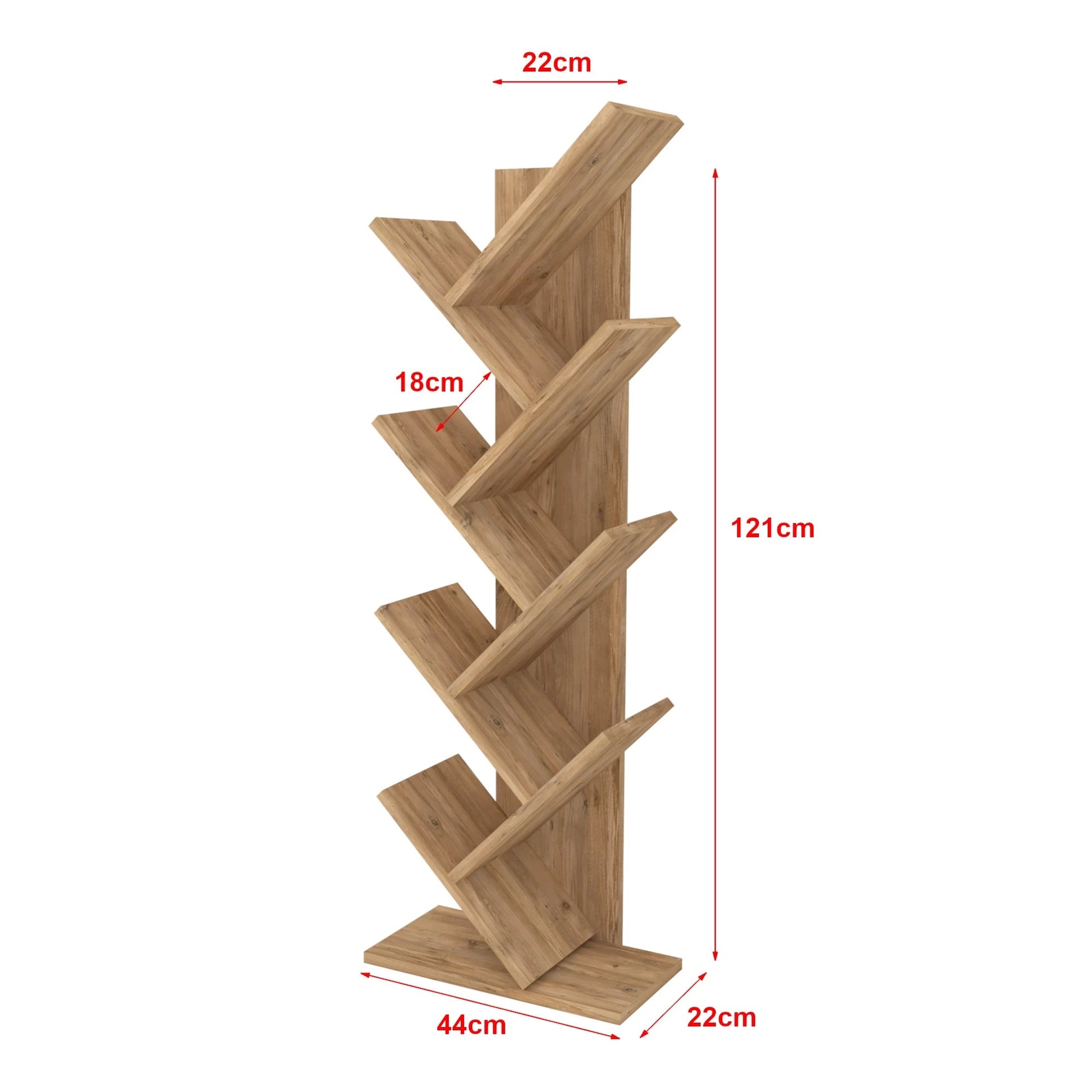 In And OutdoorMatch Boekenkastplank Thamera - 121x44x22 cm - Houtkleur - MDF Boekenkast