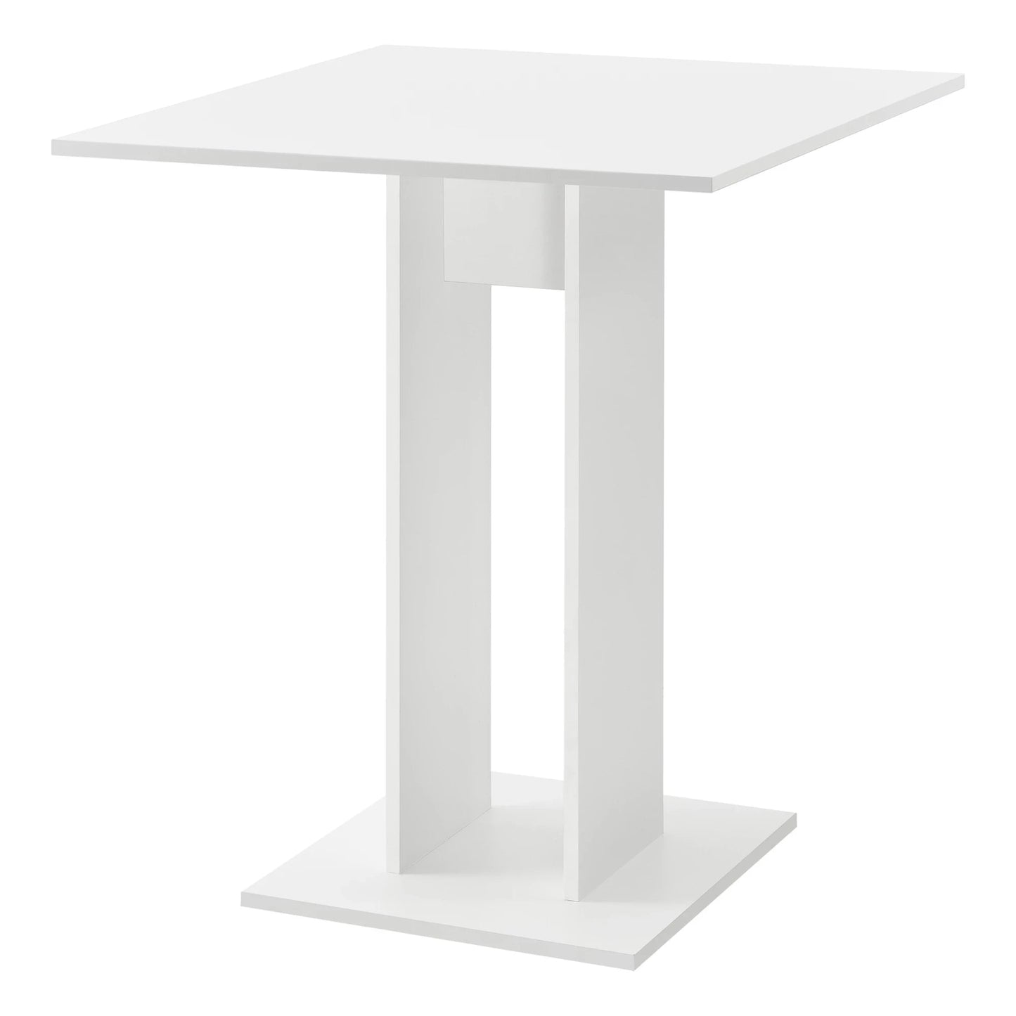 In And OutdoorMatch Brenden Eettafel Rafael - Vierkant - 65x65x78 cm - Wit - Spaanplaat - Modern Brenden Eettafel/ Eetkamertafel