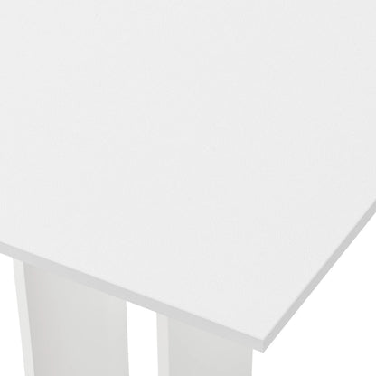 In And OutdoorMatch Brenden Eettafel Rafael - Vierkant - 65x65x78 cm - Wit - Spaanplaat - Modern Brenden Eettafel/ Eetkamertafel