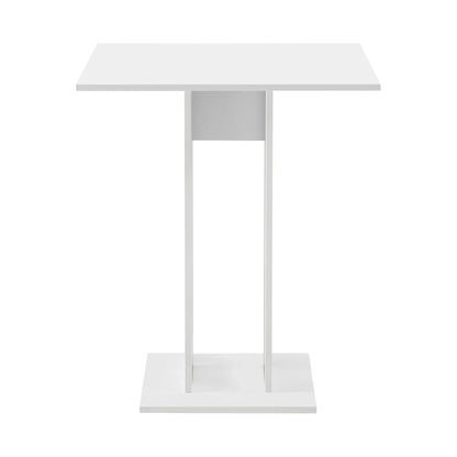 In And OutdoorMatch Brenden Eettafel Rafael - Vierkant - 65x65x78 cm - Wit - Spaanplaat - Modern Brenden Eettafel/ Eetkamertafel