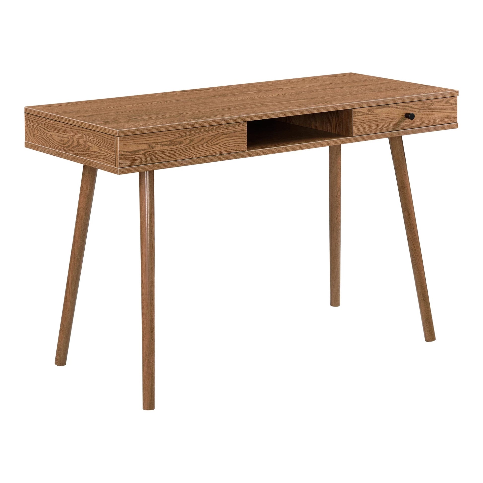 In And OutdoorMatch Bureau Pauline - Laptoptafel - 115x48x74 cm - Houtkleurig - Spaanplaat en Metaal - Modern Design Desk