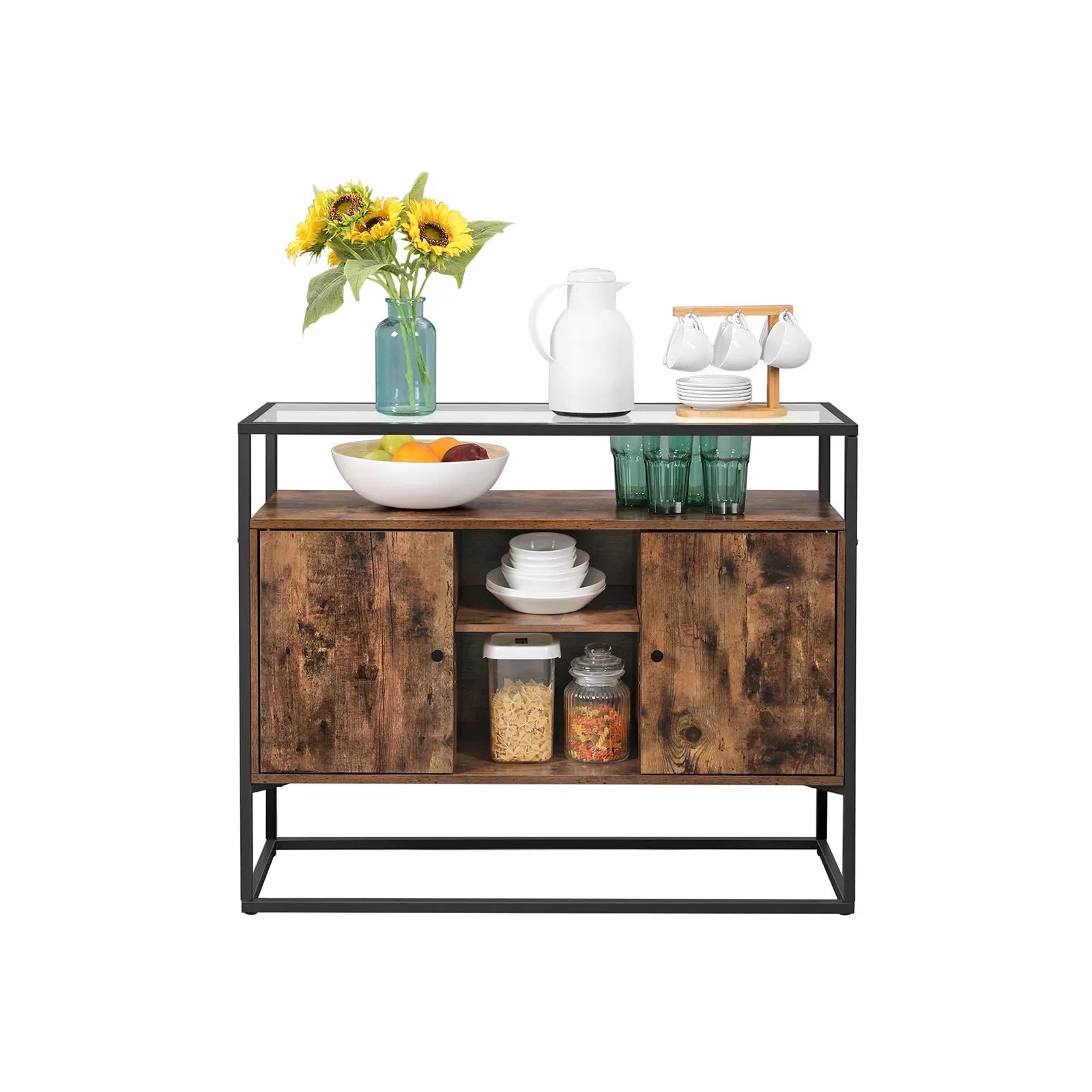 In And OutdoorMatch Dressoirkasten Rocky - Industrieel - Consoletafel - Haltafel - Bijzettafel - 110x33x75cm sideboard