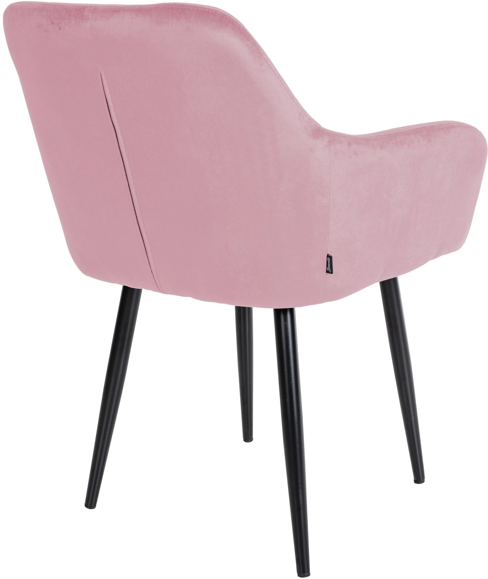 In And OutdoorMatch Eetkamerstoelen Alaya - Roze - Set van 2 - Fluweel - Hoogwaardige bekleding - Stijlvolle eetkamerstoelen - Luxe uitstraling Eetkamerstoel