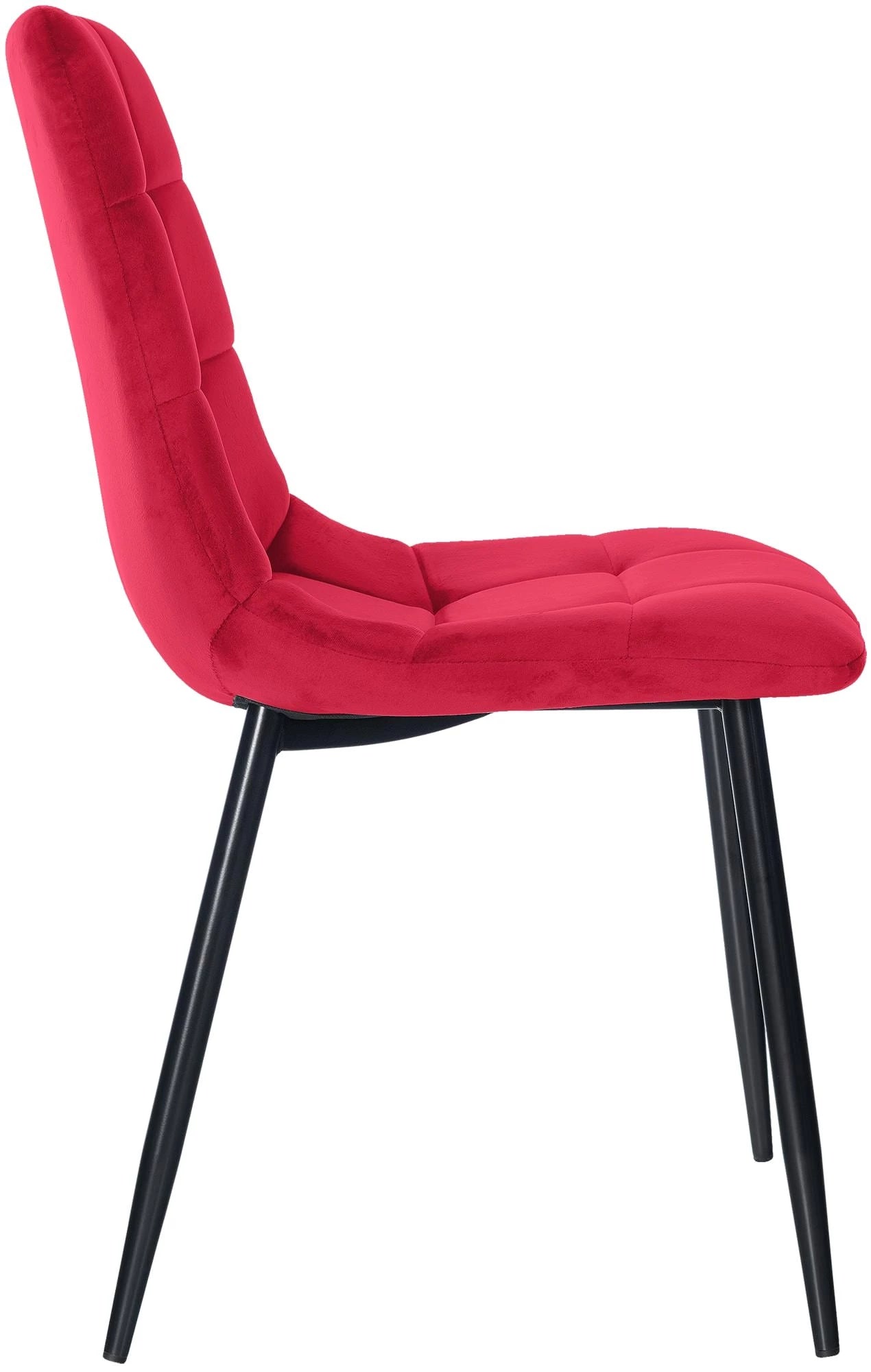 In And OutdoorMatch Eetkamerstoelen Archibald - Rood - Set van 2 - Stof - Hoge kwaliteit bekleding - Luxe eetkamerstoel - Luxe uitstraling Eetkamerstoel