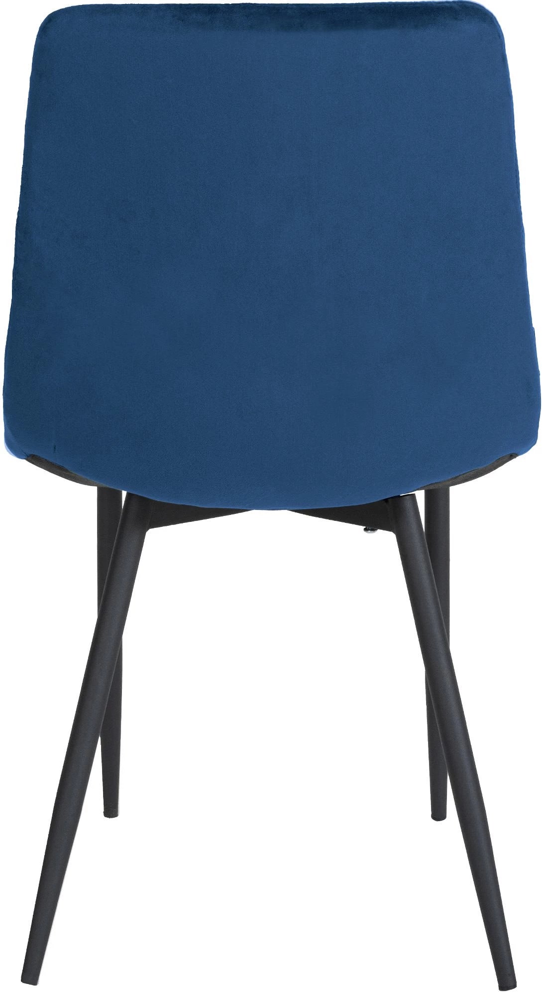 In And OutdoorMatch Eetkamerstoelen Babette - Blauw - Set van 4 - Fluweel - Hoogwaardige bekleding - Exclusieve eetkamerstoelen - Stijlvolle uitstraling Eetkamerstoel