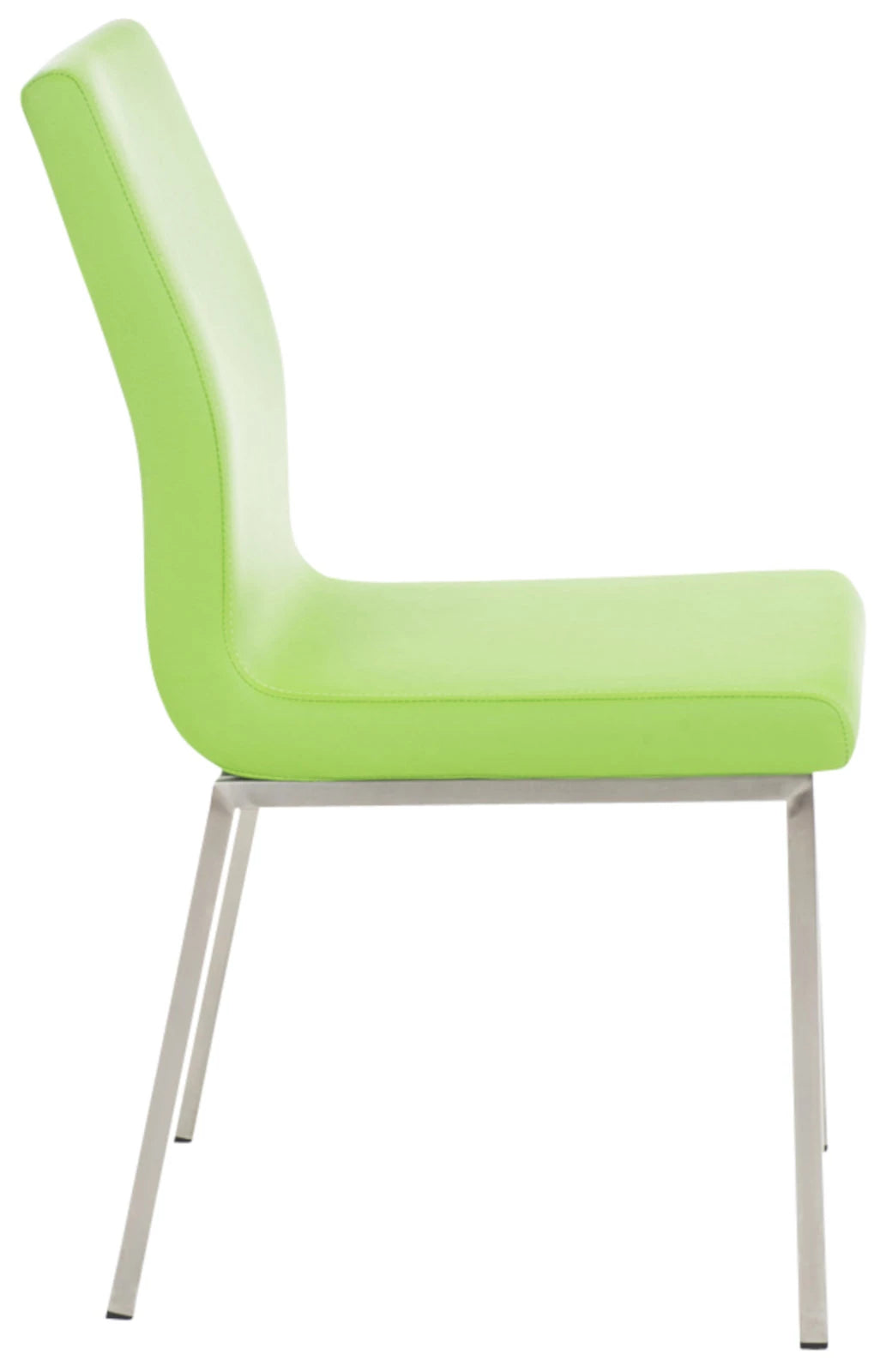 In And OutdoorMatch Eetkamerstoelen Brigida - Groen en Metaal - Set van 2 - Kunstleer - Hoogwaardige bekleding - Klassieke eetkamerstoel - Minimalistische look Eetkamerstoel