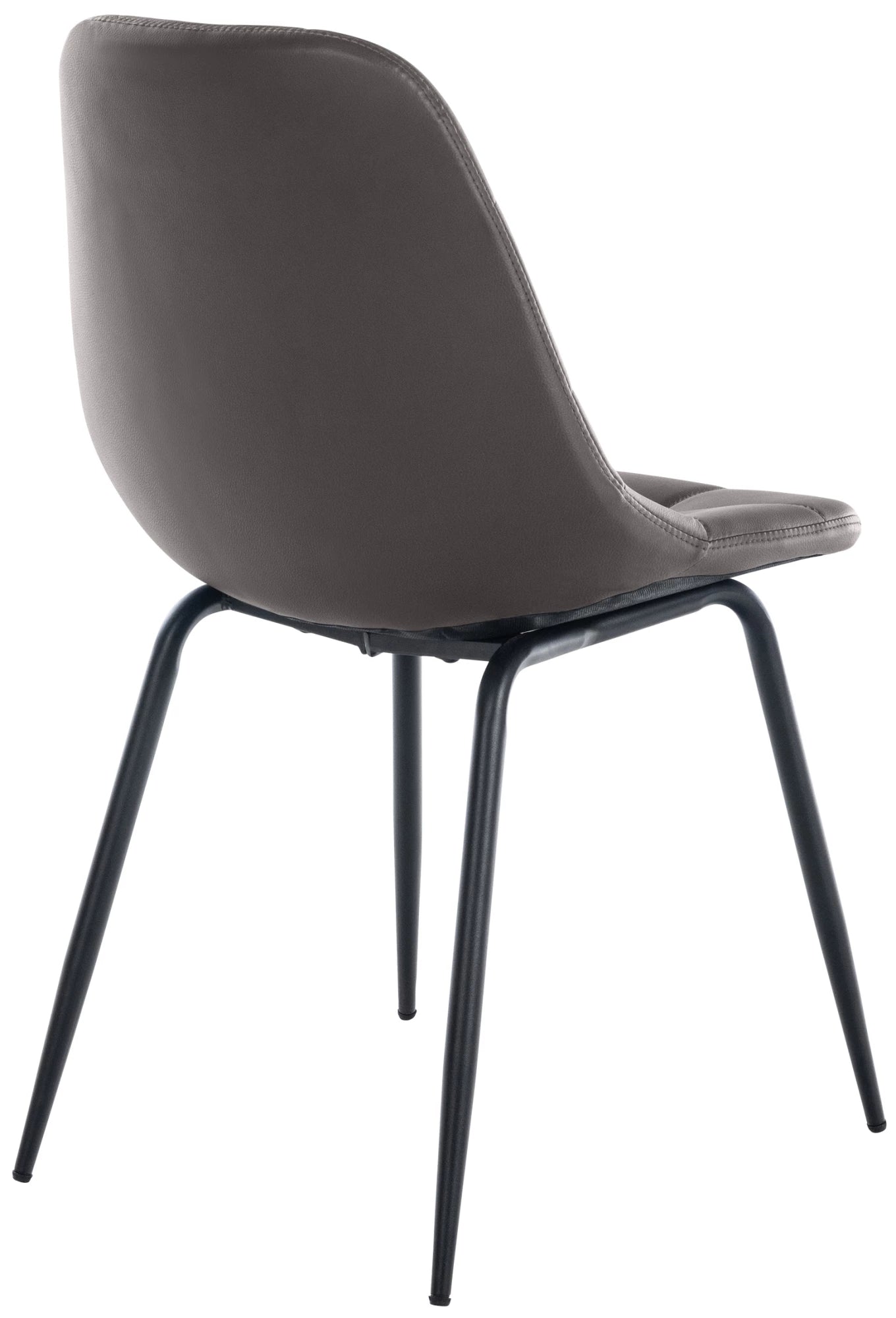 In And OutdoorMatch Eetkamerstoelen Janelle - Grijs - Set van 2 - Kunstleer - Hoogwaardige bekleding - Luxe eetkamerstoel - Stijlvolle uitstraling Eetkamerstoel