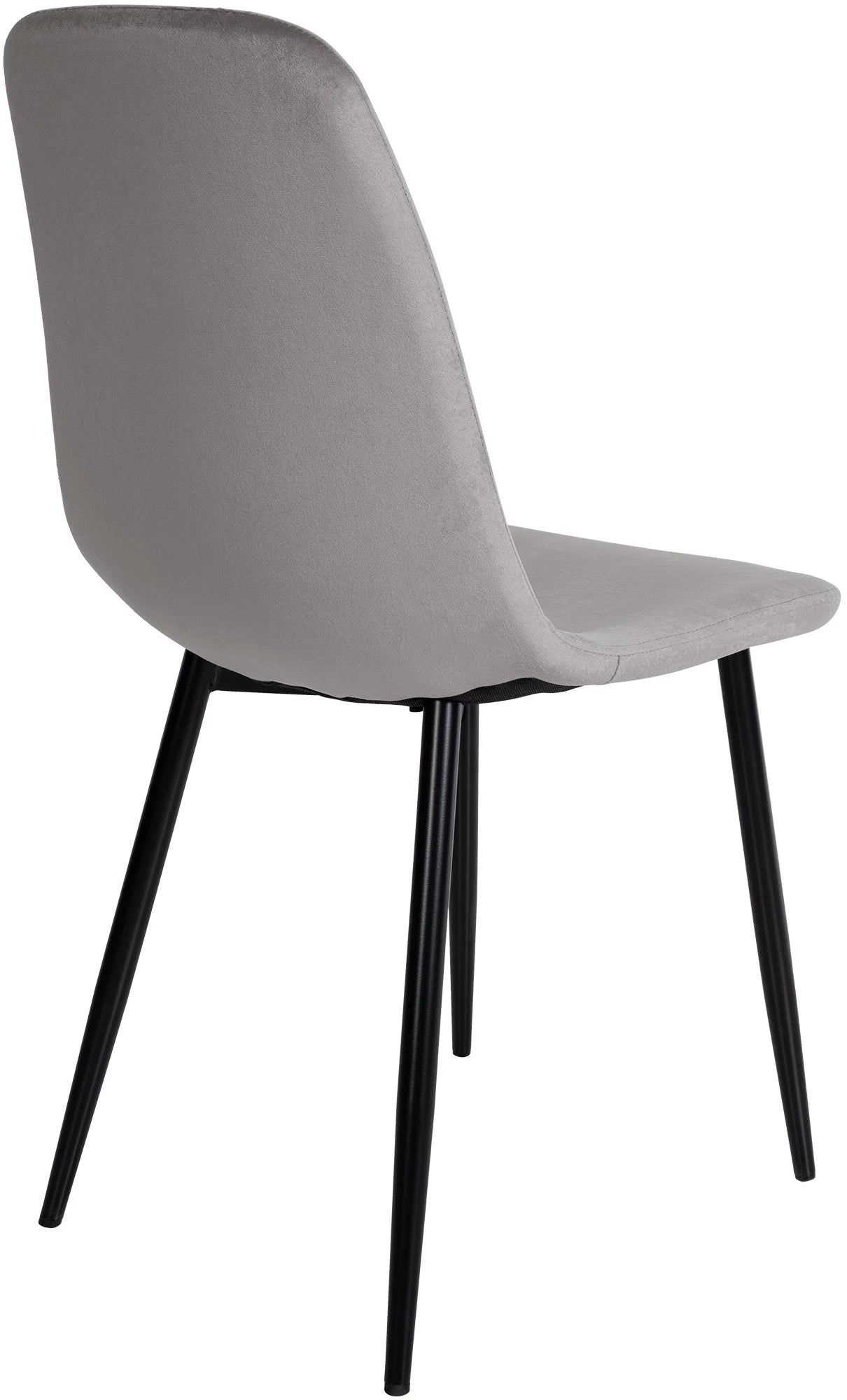 In And OutdoorMatch Eetkamerstoelen Jean - Grijs - Set van 4 - Fluweel - Hoogwaardige bekleding - Stijlvolle eetkamerstoelen - Luxe uitstraling Eetkamerstoel