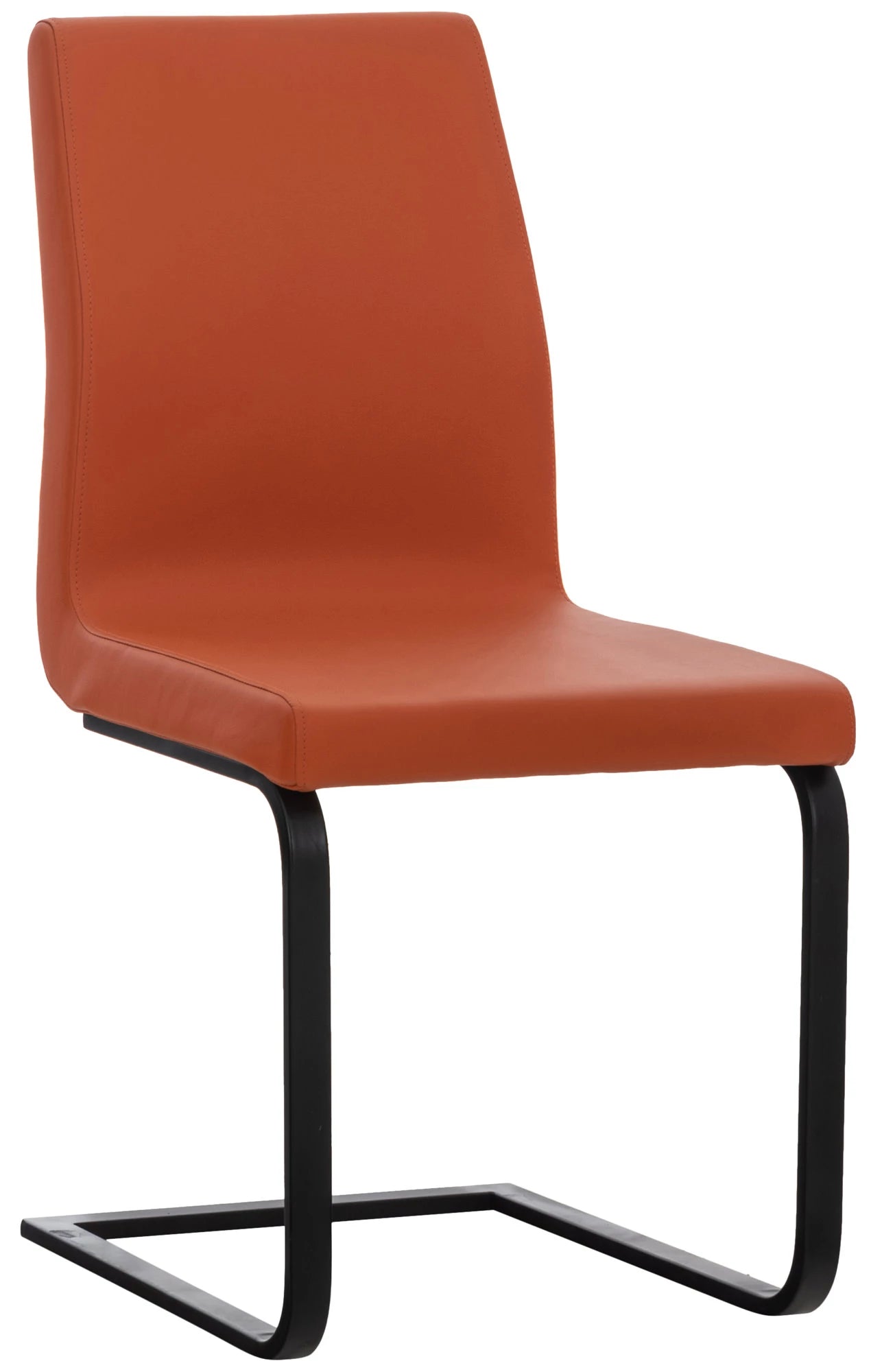 In And OutdoorMatch Eetkamerstoelen Joella - Bruin - Set van 2 - Kunstleer - Hoogwaardige bekleding - Moderne eetkamerstoel - Stabiel metalen frame Eetkamerstoel