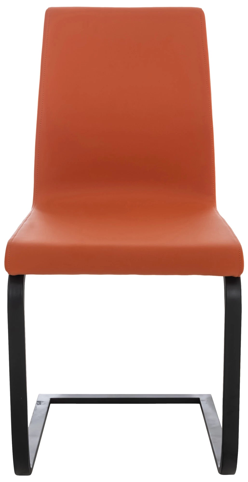 In And OutdoorMatch Eetkamerstoelen Joella - Bruin - Set van 2 - Kunstleer - Hoogwaardige bekleding - Moderne eetkamerstoel - Stabiel metalen frame Eetkamerstoel