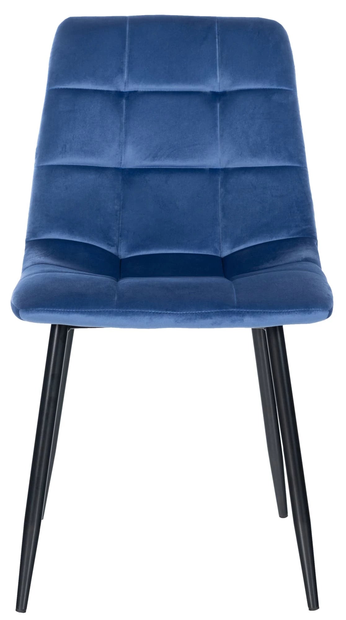 In And OutdoorMatch Eetkamerstoelen Katherine - Blauw - Set van 4 - Fluweel - Hoogwaardige bekleding - Opvallende eetkamerstoel - Stijlvolle eetkamerstoel - Gezellige uitstraling Eetkamerstoel