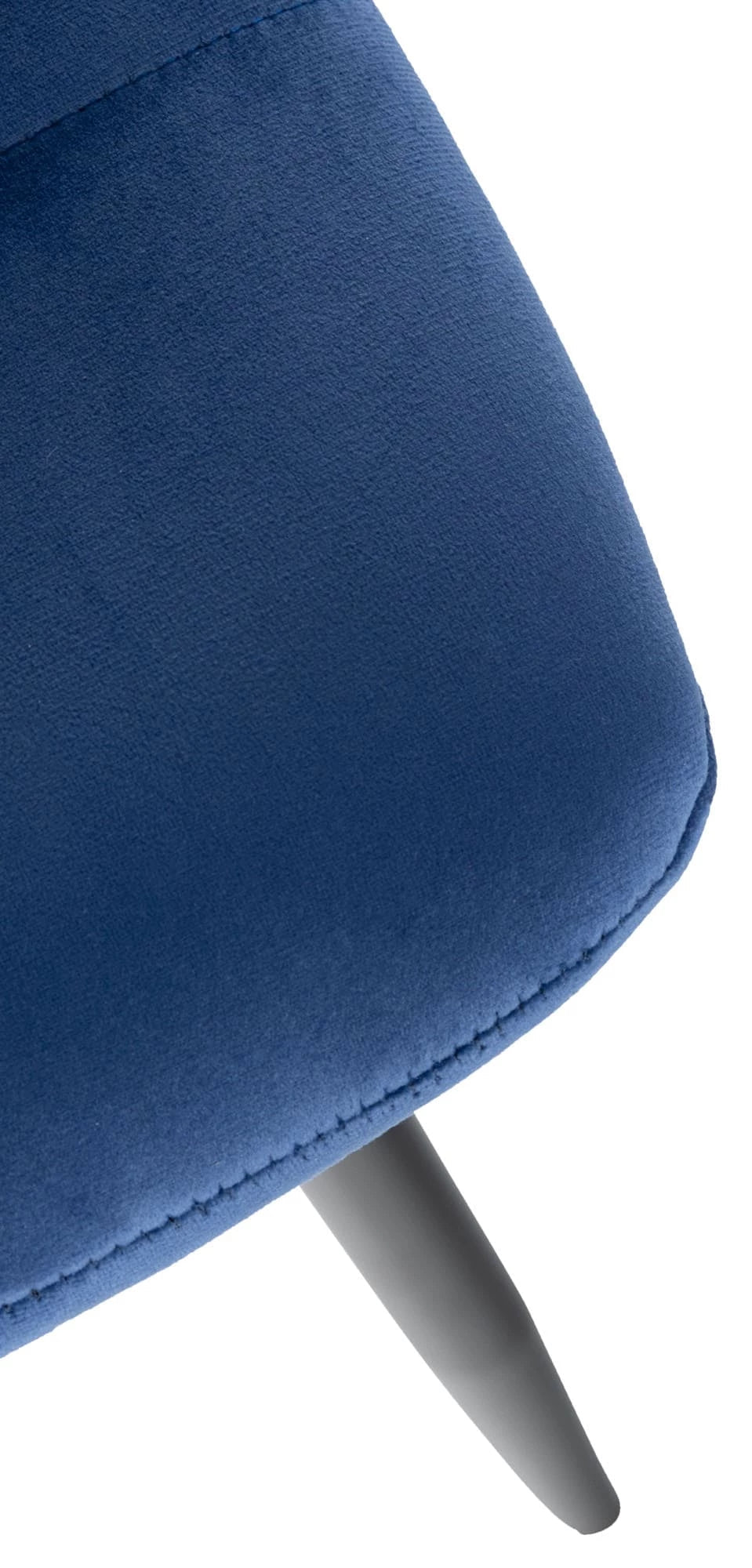 In And OutdoorMatch Eetkamerstoelen Katherine - Blauw - Set van 4 - Fluweel - Hoogwaardige bekleding - Opvallende eetkamerstoel - Stijlvolle eetkamerstoel - Gezellige uitstraling Eetkamerstoel