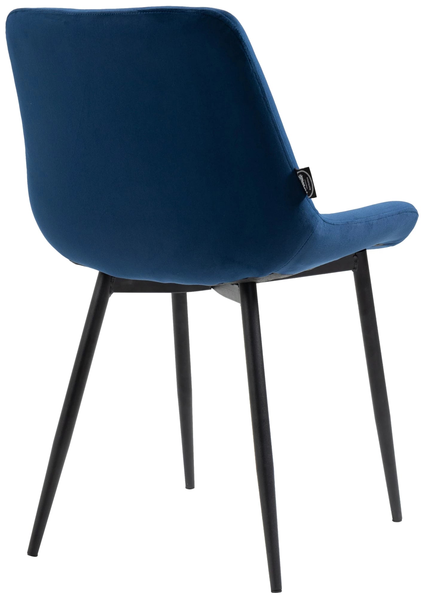 In And OutdoorMatch Eetkamerstoelen Kelli - Blauw - Set van 4 - Fluweel - Hoge kwaliteit bekleding - Deluxe Eetkamerstoelen - Stijlvolle uitstraling Eetkamerstoel