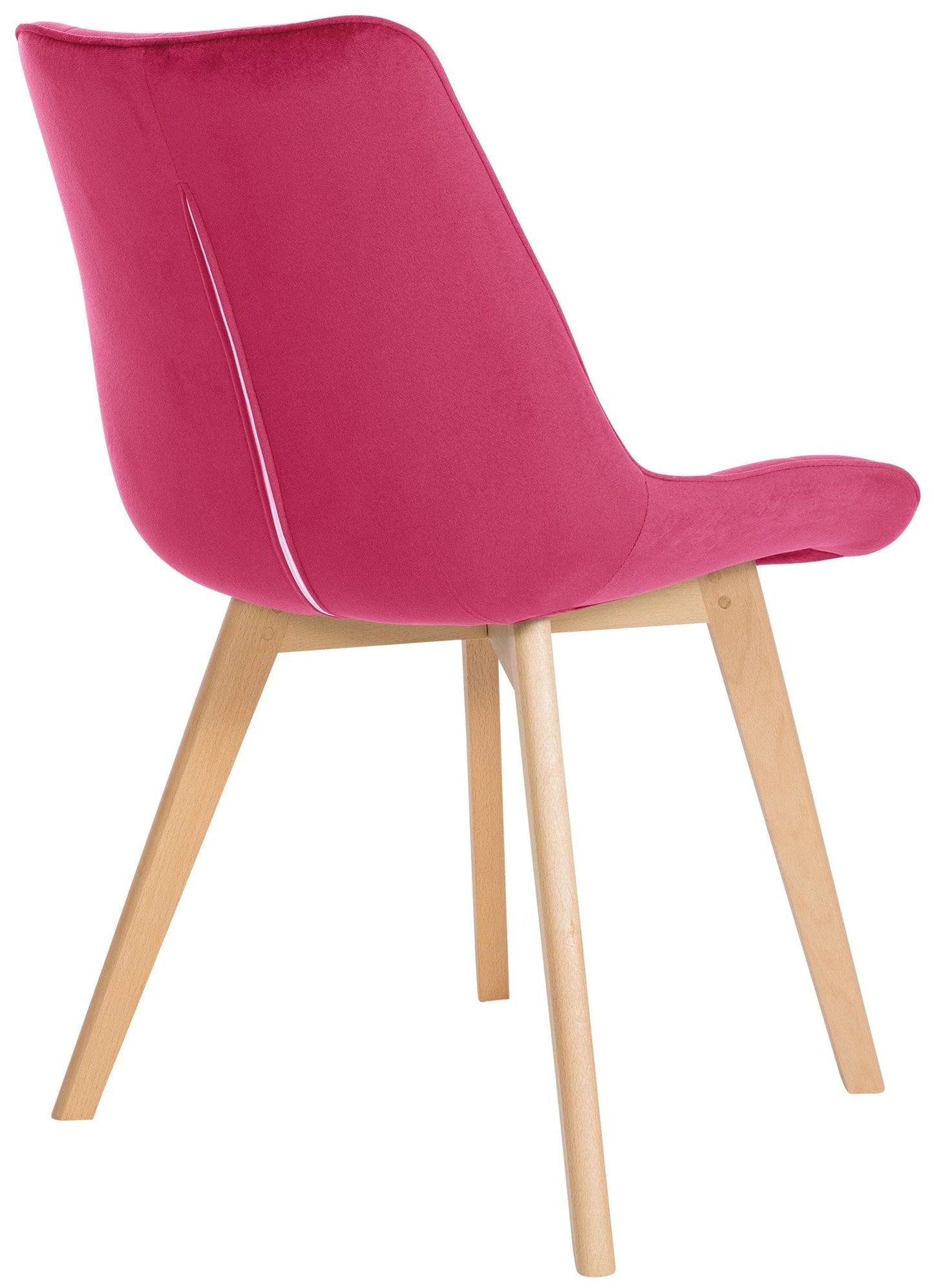 In And OutdoorMatch Eetkamerstoelen Lou - Roze - Set van 2 - Fluweel - Hoge kwaliteit bekleding - Deluxe Eetkamerstoelen - Exclusieve Look Eetkamerstoel