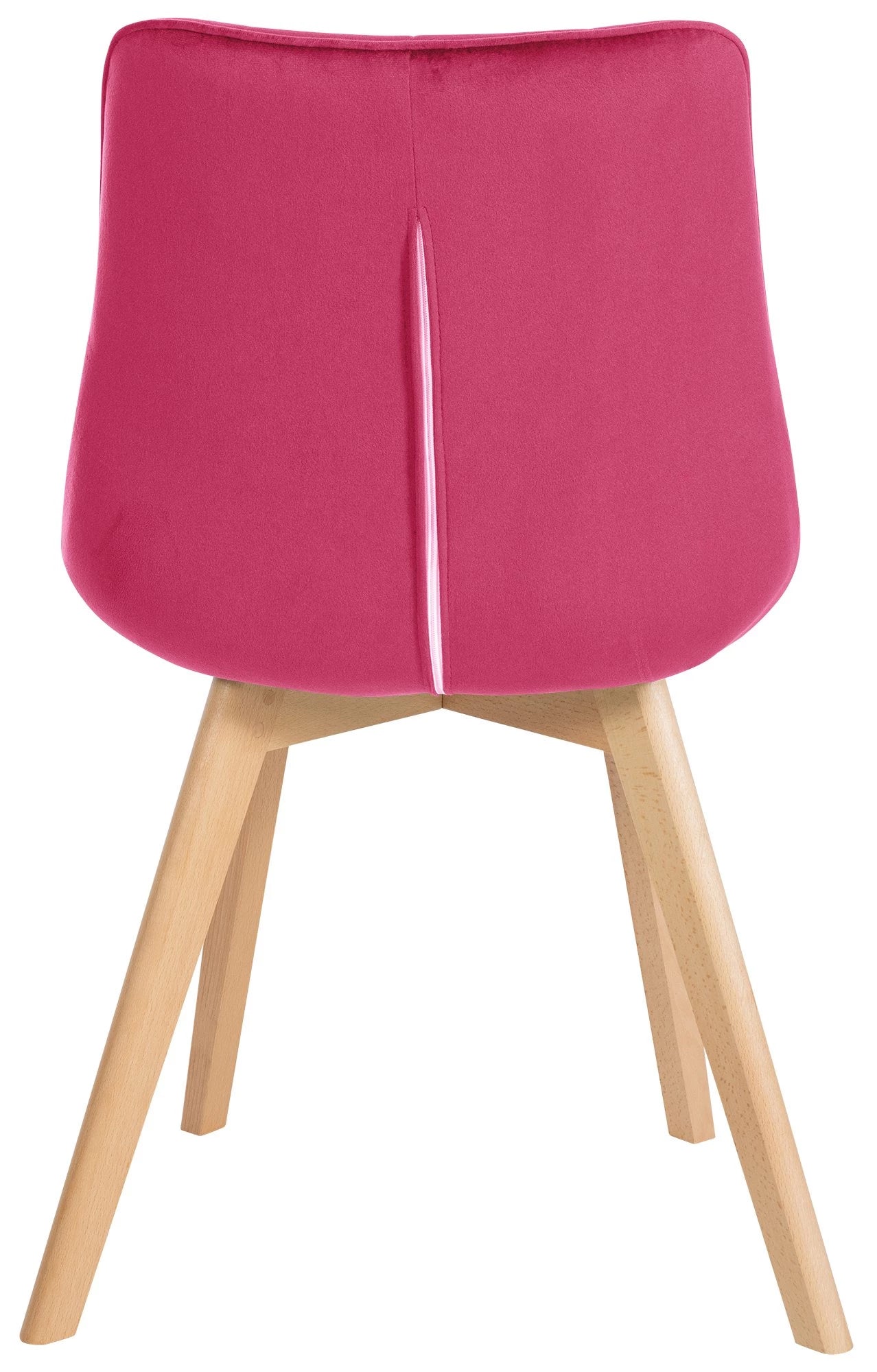 In And OutdoorMatch Eetkamerstoelen Lou - Roze - Set van 2 - Fluweel - Hoge kwaliteit bekleding - Deluxe Eetkamerstoelen - Exclusieve Look Eetkamerstoel