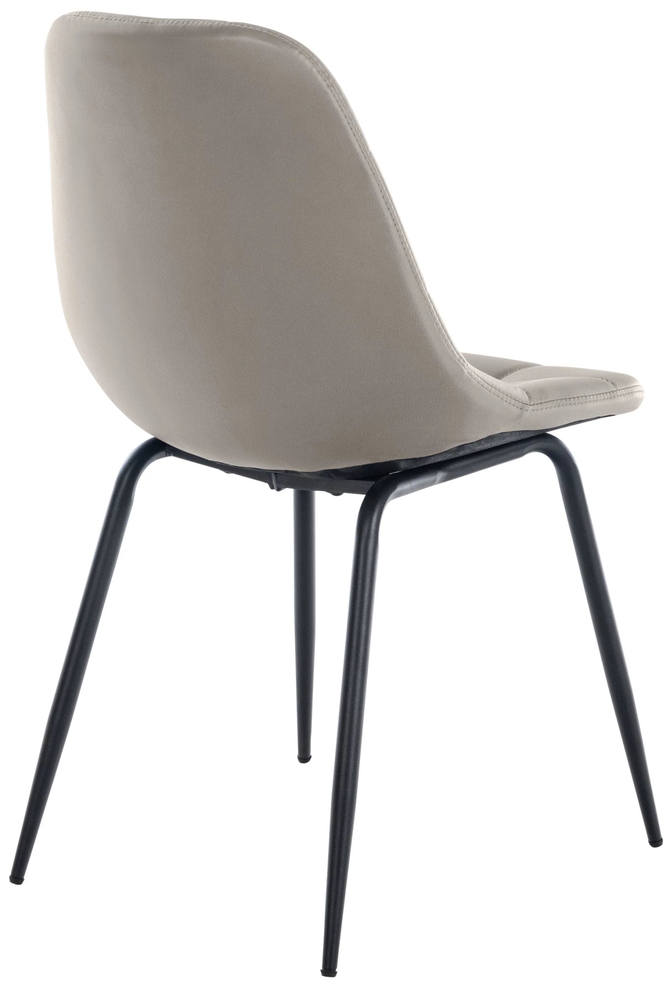 In And OutdoorMatch Eetkamerstoelen Mckayla - Grijs - Set van 2 - Kunstleer - Hoogwaardige bekleding - Luxe eetkamerstoel - Stijlvolle uitstraling Eetkamerstoel