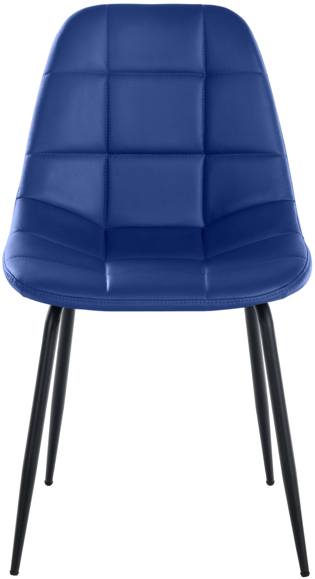 In And OutdoorMatch Eetkamerstoelen Melvyn - Blauw - Set van 2 - Kunstleer - Hoogwaardige bekleding - Luxe eetkamerstoel - Stijlvolle uitstraling Eetkamerstoel