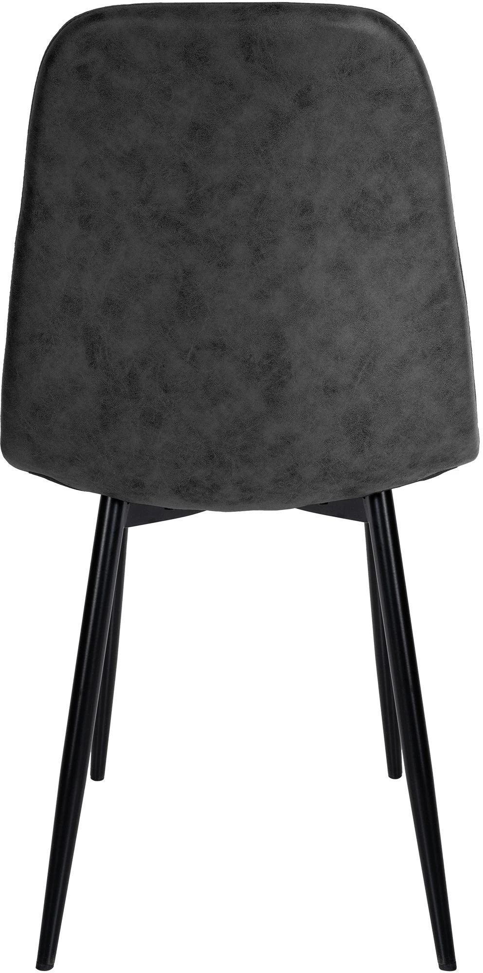 In And OutdoorMatch Eetkamerstoelen Raylene - Grijs - Set van 4 - Kunstleer - Hoogwaardige bekleding - Stijlvolle eetkamerstoelen - Luxe uitstraling Eetkamerstoel