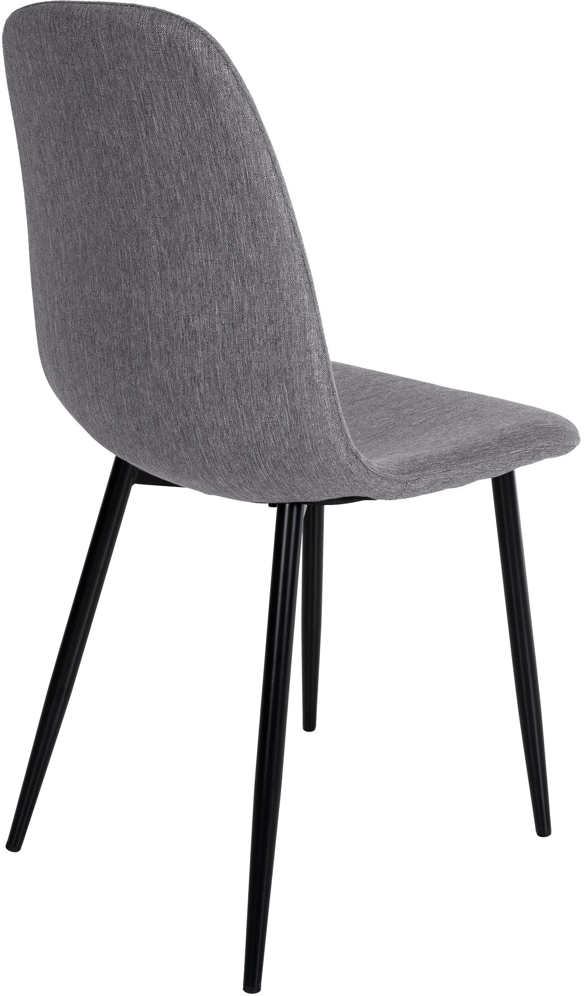 In And OutdoorMatch Eetkamerstoelen Tabatha - Grijs - Set van 4 - Stof - Hoge kwaliteit bekleding - Stijlvolle eetkamerstoelen - Luxe uitstraling Eetkamerstoel