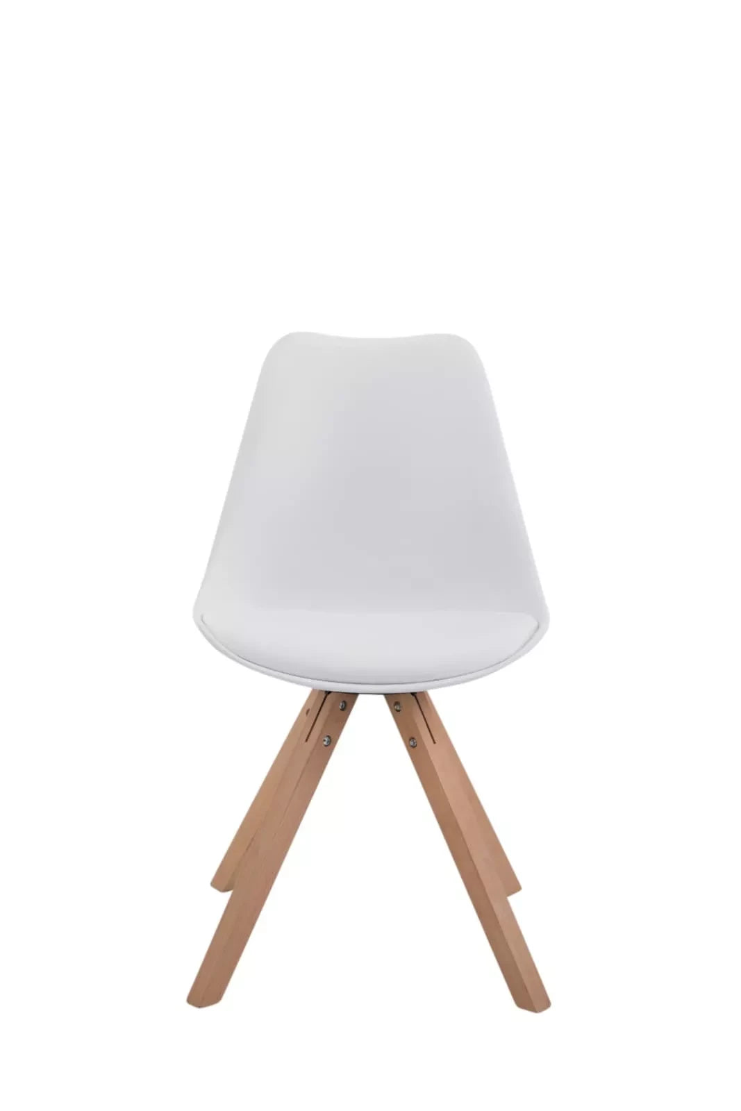 In And OutdoorMatch Eetkamerstoelen modern Toulouse - Wit - Zithoogte 48cm - Kuipstoel - Woonkamerstoelen - Bezoekersstoel - Keukenstoelen - Set van 4 Eetkamerstoel