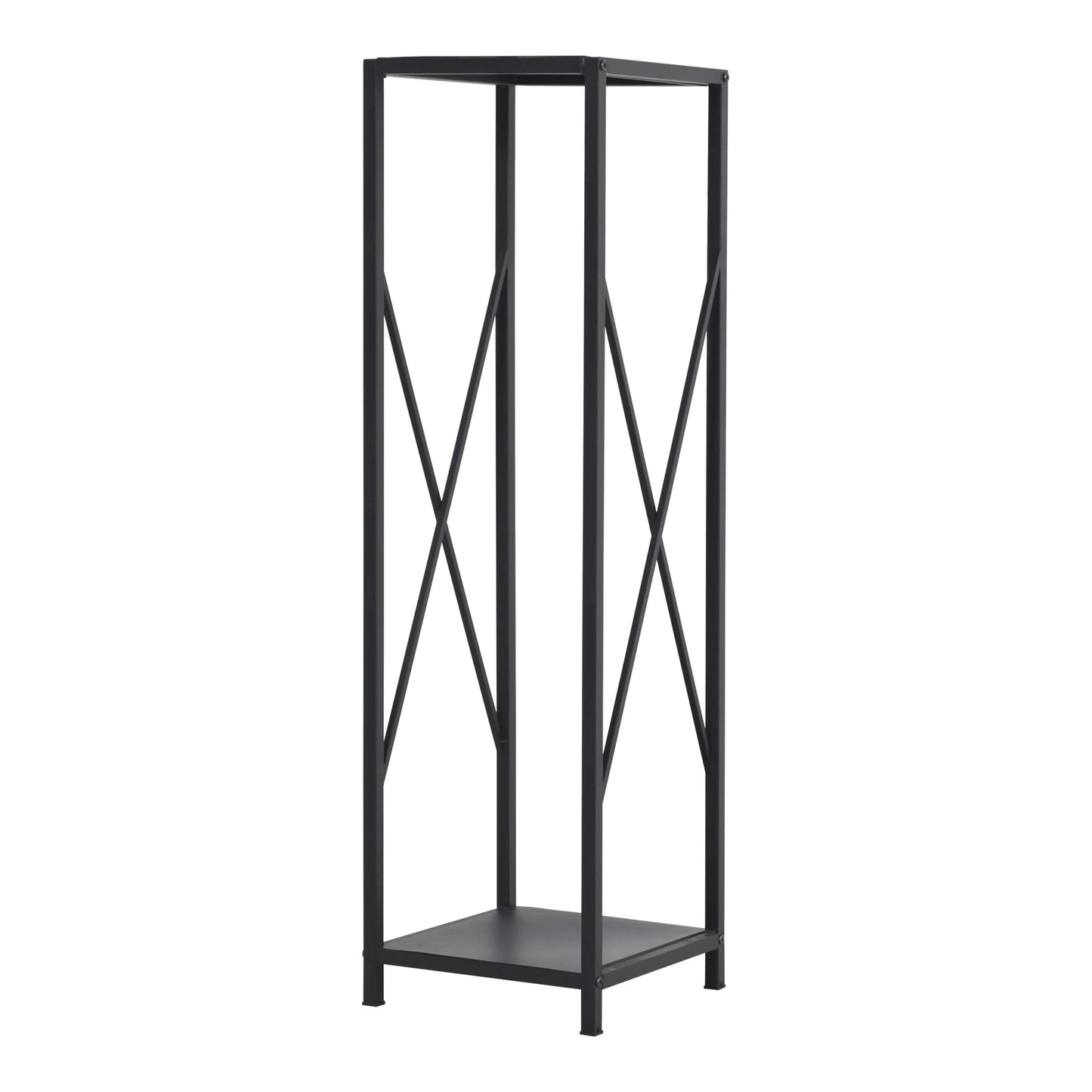 In And OutdoorMatch Haardhoutrek Jacks - Houtopslag 35x35x120 cm zwart Houtrek