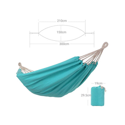 In And OutdoorMatch Hangmat Bengta Connie - Wasbaar - 210x150cm - UV bestendig - Blauw - Tot 300kg Hangmat