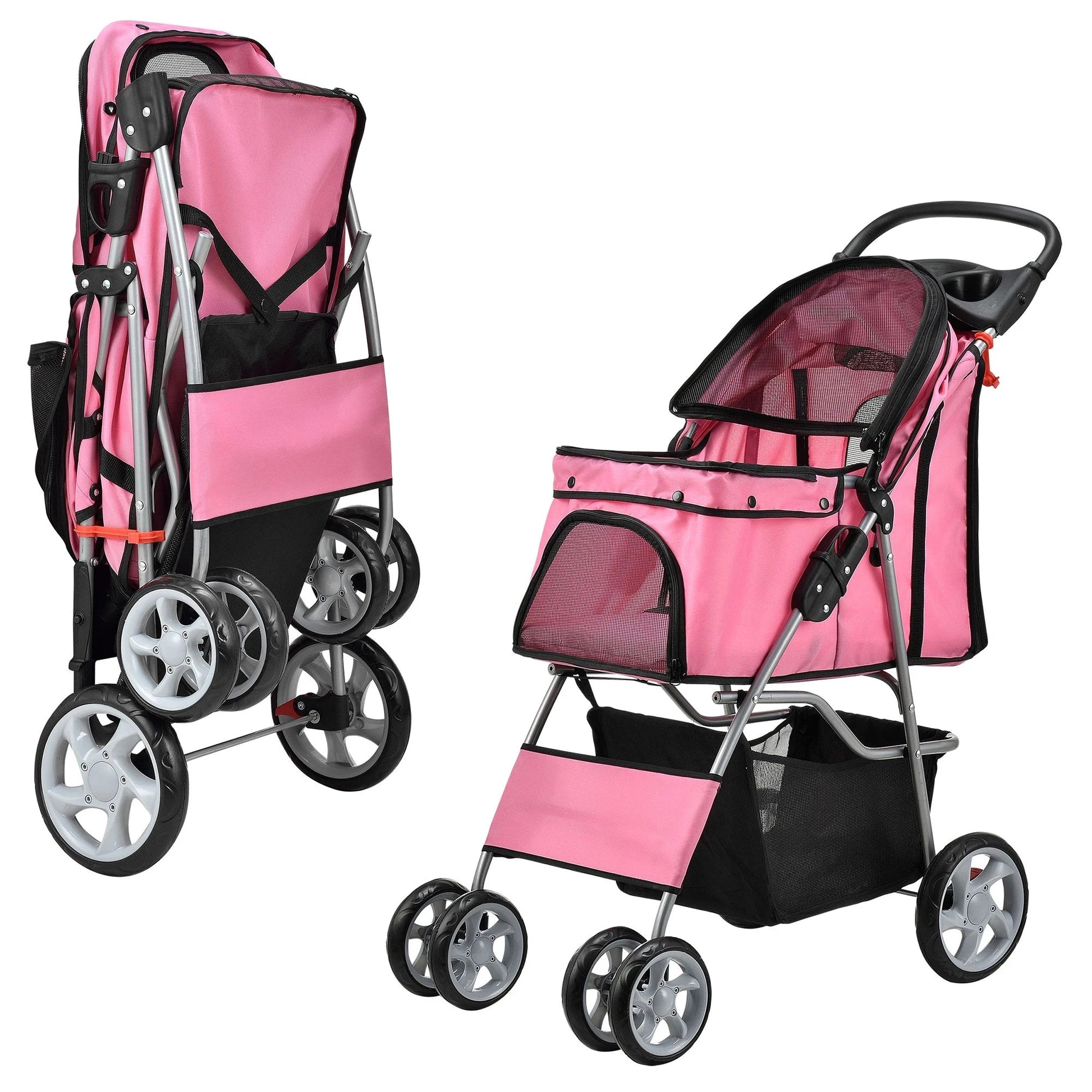 In And OutdoorMatch Hondenbuggy Zion - Met 4 wielen - 73x46x100 cm max. 15 kg Pram