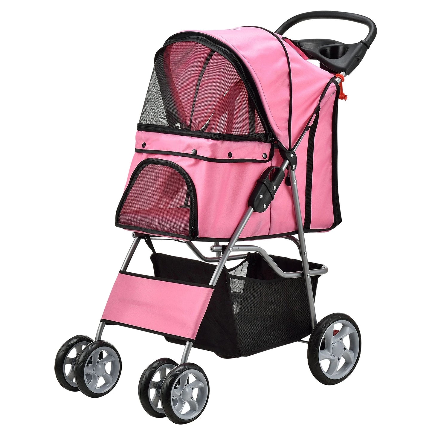 In And OutdoorMatch Hondenbuggy Zion - Met 4 wielen - 73x46x100 cm max. 15 kg Pram