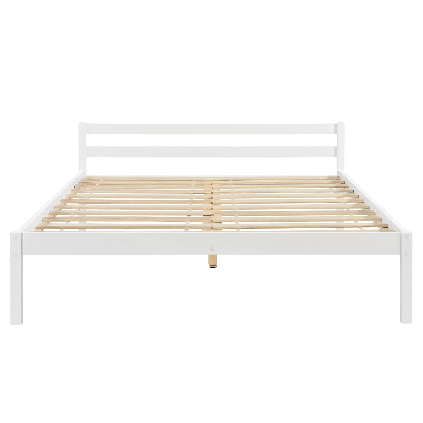 In And OutdoorMatch Houten Bed Myrtle - Grenen - Met Matras - 180x200 cm - Wit - Klassiek Design bed twee personen