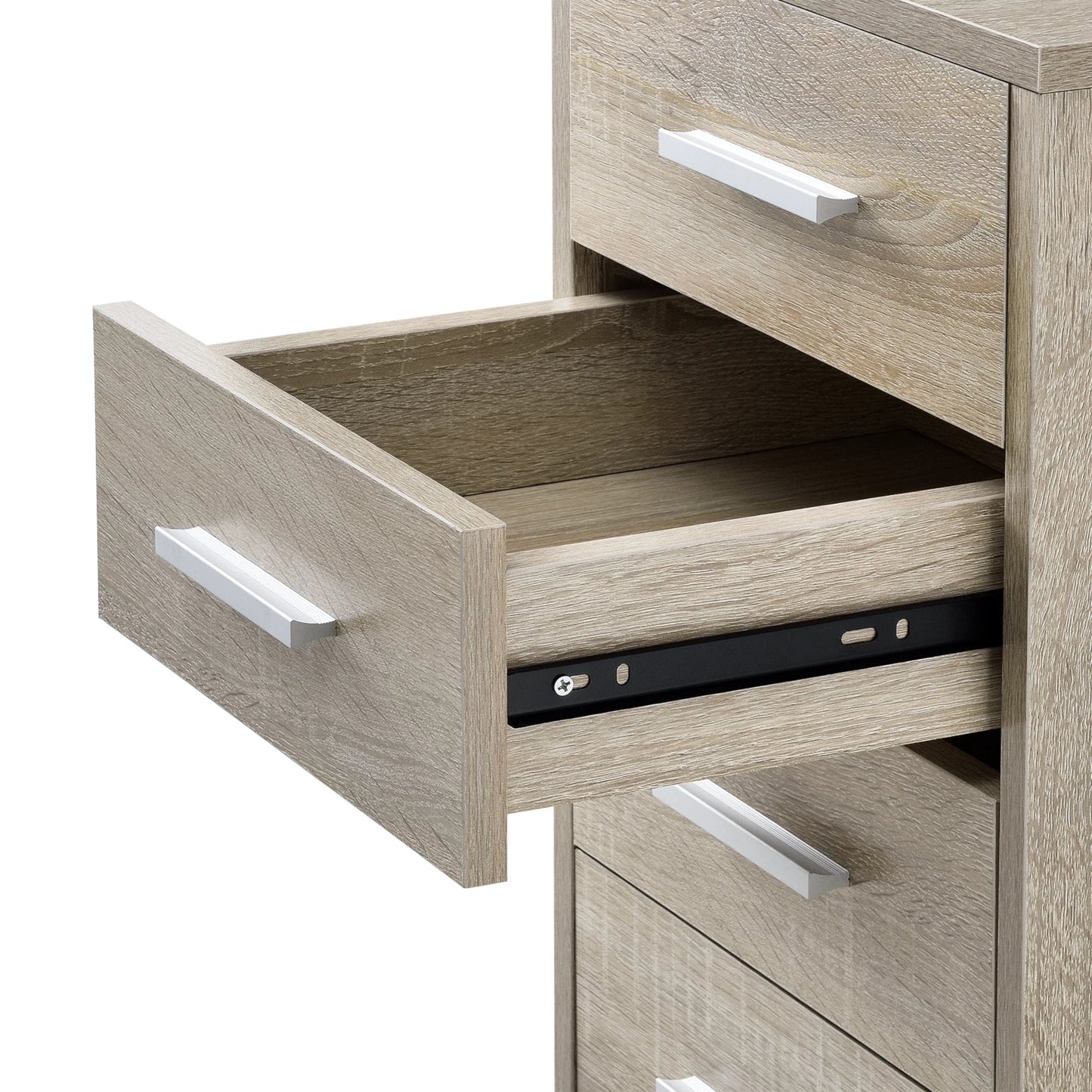 In And OutdoorMatch Kantoorkast Abigale - Ladekast - Op Wielen - 63x33x38 - Sonoma Eiken Kleur - Spaanplaat - Modern Design Kast