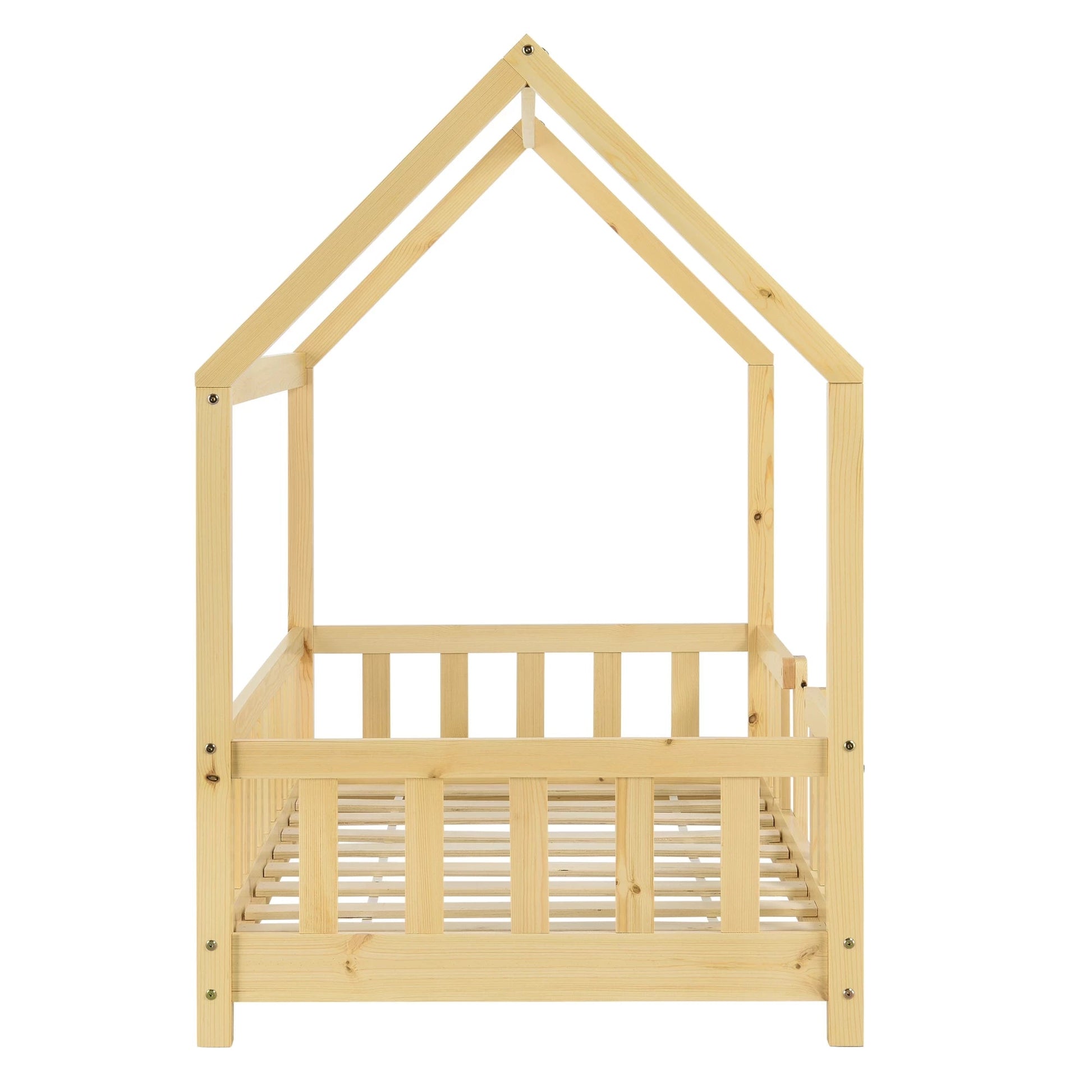 In And OutdoorMatch Kinderbed Austyn - Met valbeveiliging - 70x140 cm - Hout - Voor meisjes - Voor jongens - Voor kinderen Kinder bedden