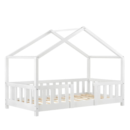 In And OutdoorMatch Kinderbed Cullen - Met valbeveiliging - 70x140 cm - Wit - Voor meisjes - Voor jongens - Voor kinderen Kinder bedden