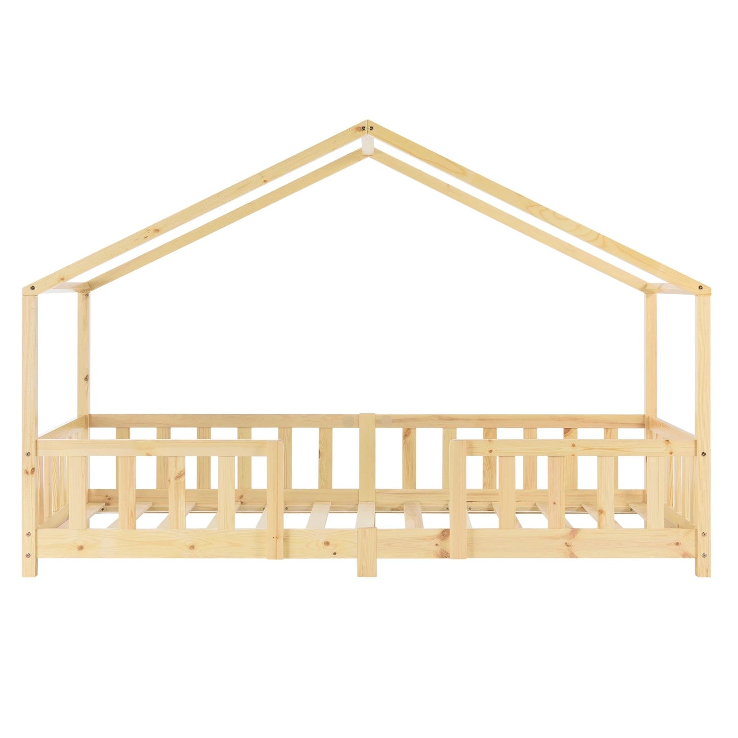 In And OutdoorMatch Kinderbed Torrance - Met Valbeveiliging - 90x200 cm - Hout - Voor meisjes - Voor jongens - Voor kinderen Kinder bedden