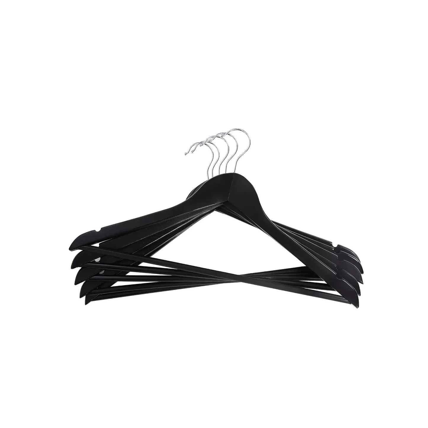 In And OutdoorMatch Kleerhangers Suzanne - 20 stuks Zwart - 360 Graden Draaibaar - Broekhangers - Antislip - 44,5 x 23 x 1,2 cm kledinghanger