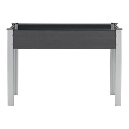 In And OutdoorMatch Kweektafel Liliana - Plantenbak - 100x40x75 cm - Donkergrijs - Aluminium en HKC - Stijlvolle uitstraling Garden Table