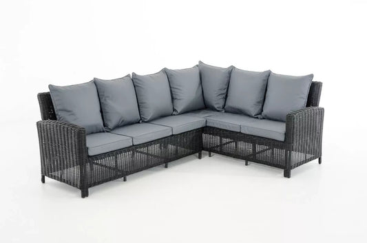 In And OutdoorMatch Loungeset Mirani - loungeset tuinmeubelen - loungeset ijzergrijs - tuinloungebank - buitenloungebank 231 x 177 cm - 6 personen Garden set