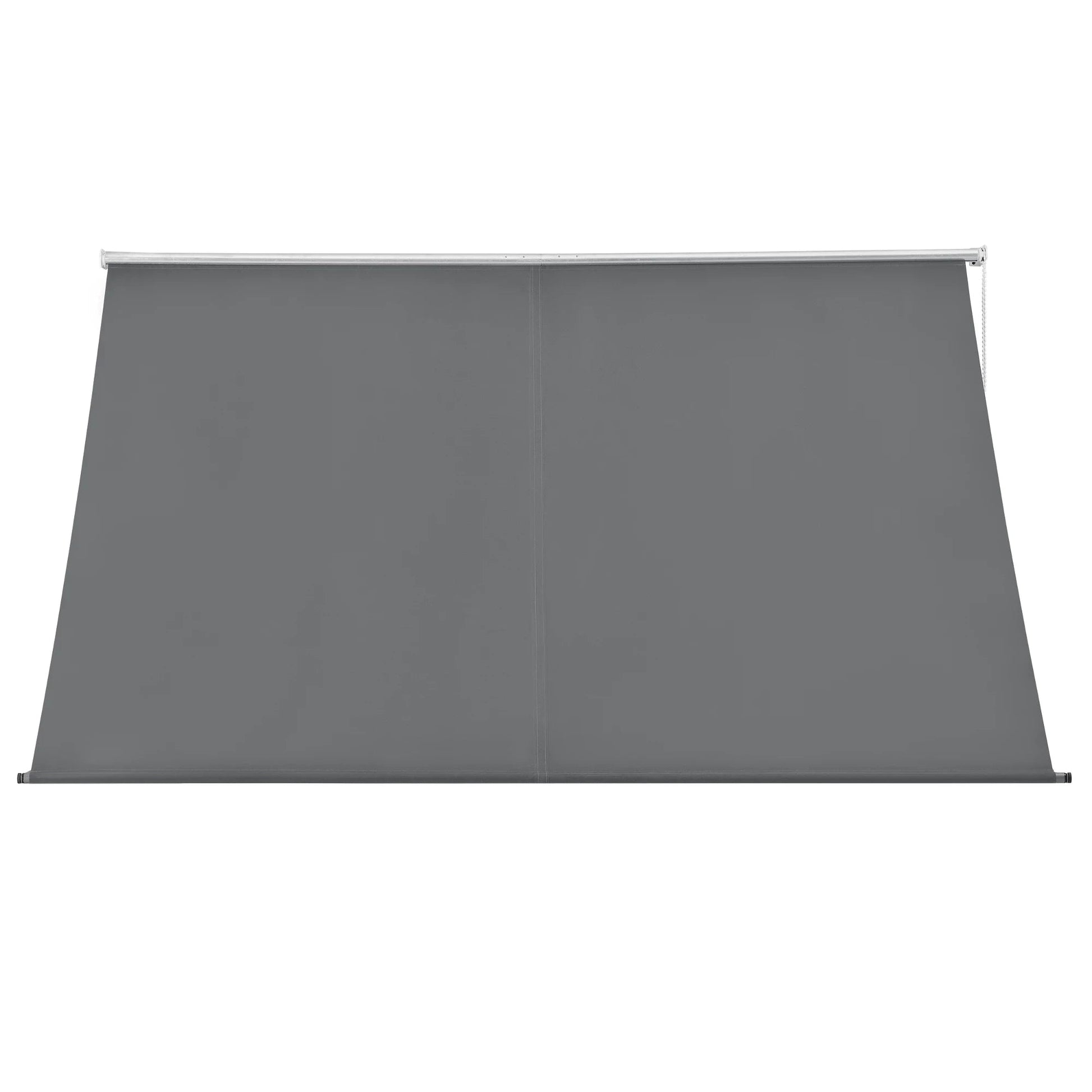 In And OutdoorMatch Luifel Rebecca - Grijs - 150x120 cm - Uitvalarmluifel - Staal en Stof - UV Bescherming - Waterafstotend Sunshade