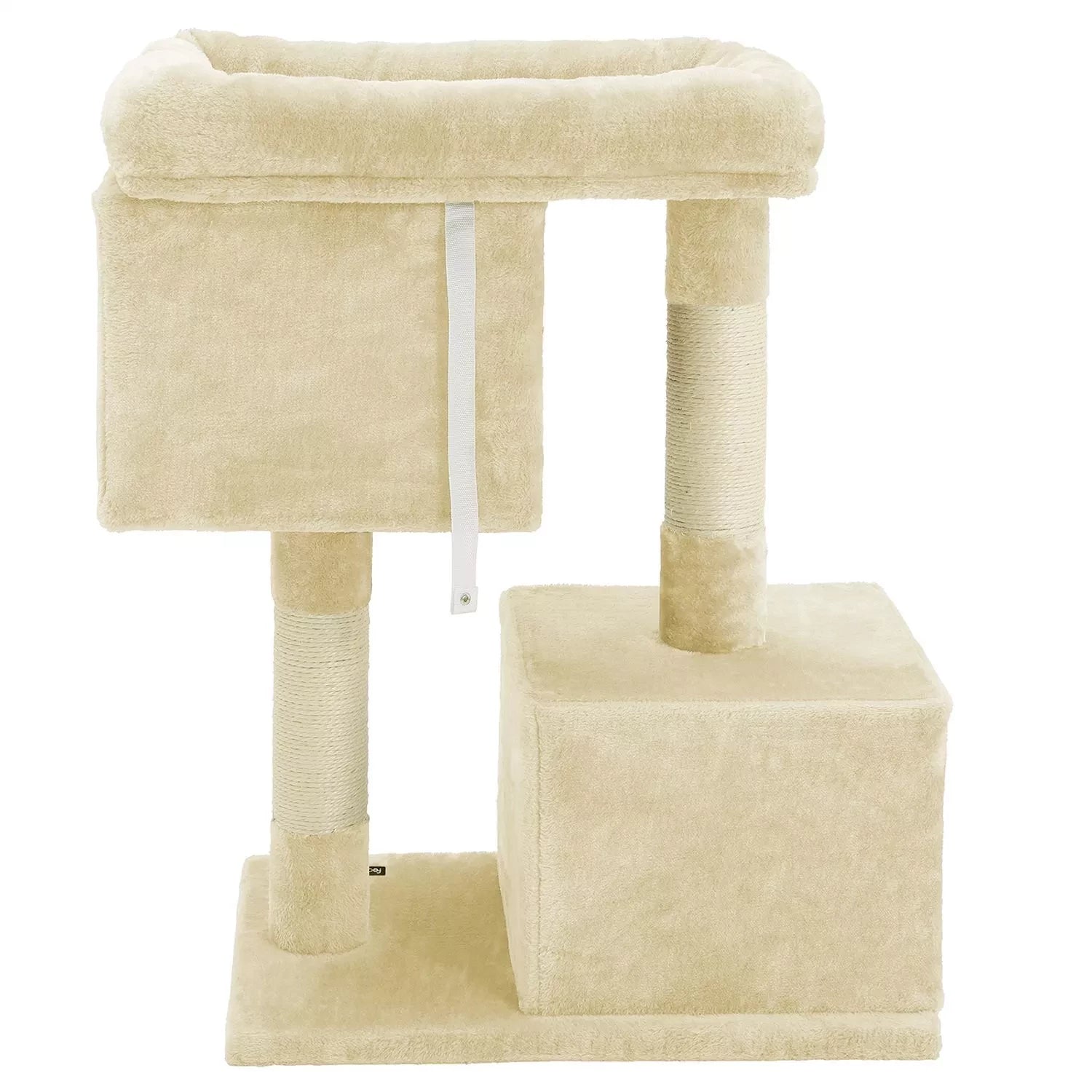 In And OutdoorMatch Luxe Krabpaal Ghulam - Voor Katten - 84cm - Beige - Kattenspeelgoed - Geschikt voor kleine kittens- moederdag cadeautje Krabpaal