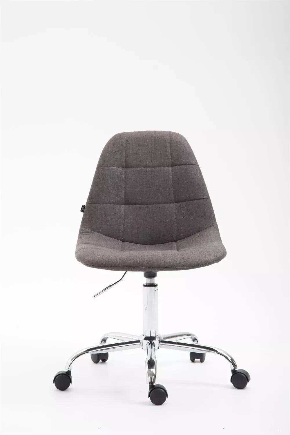 In And OutdoorMatch Luxe Werkkruk Christopher - Donkergrijs - Voor volwassenen - Op wielen - Stof - Ergonomische bureaustoel - In hoogte verstelbaar 44-54cm Bureaustoel