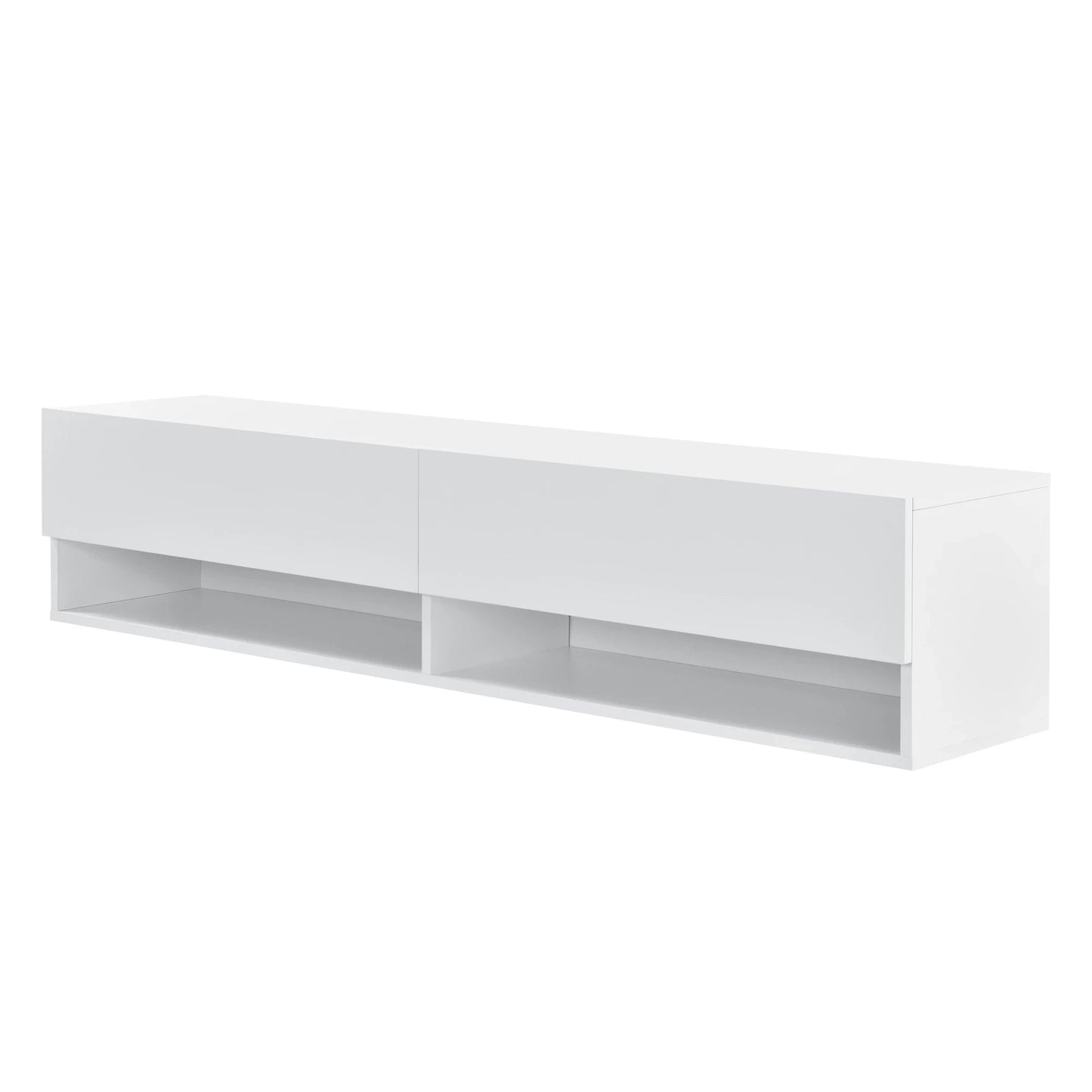 In And OutdoorMatch Luxe Zwevende Kast Helen - 140x31x30 cm - Max 25 kg - Wit - Spaanplaat - Deluxe Design TV cabinet