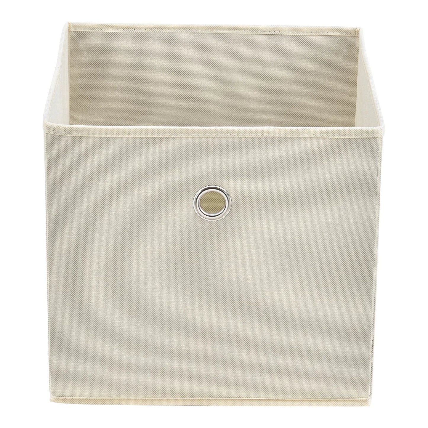 In And OutdoorMatch Opbergmanden Noble - 28x30x30 cm - Opvouwbaar - Set van 10 - Beige - Modern Design Opslagruimte