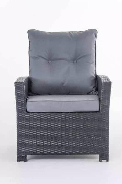 In And OutdoorMatch Premium Tuinstoelen Barney - outdoor loungestoel - loungestoel - Lounge - ijzergrijs - 70 x 73 x 82 cm Garden Chair