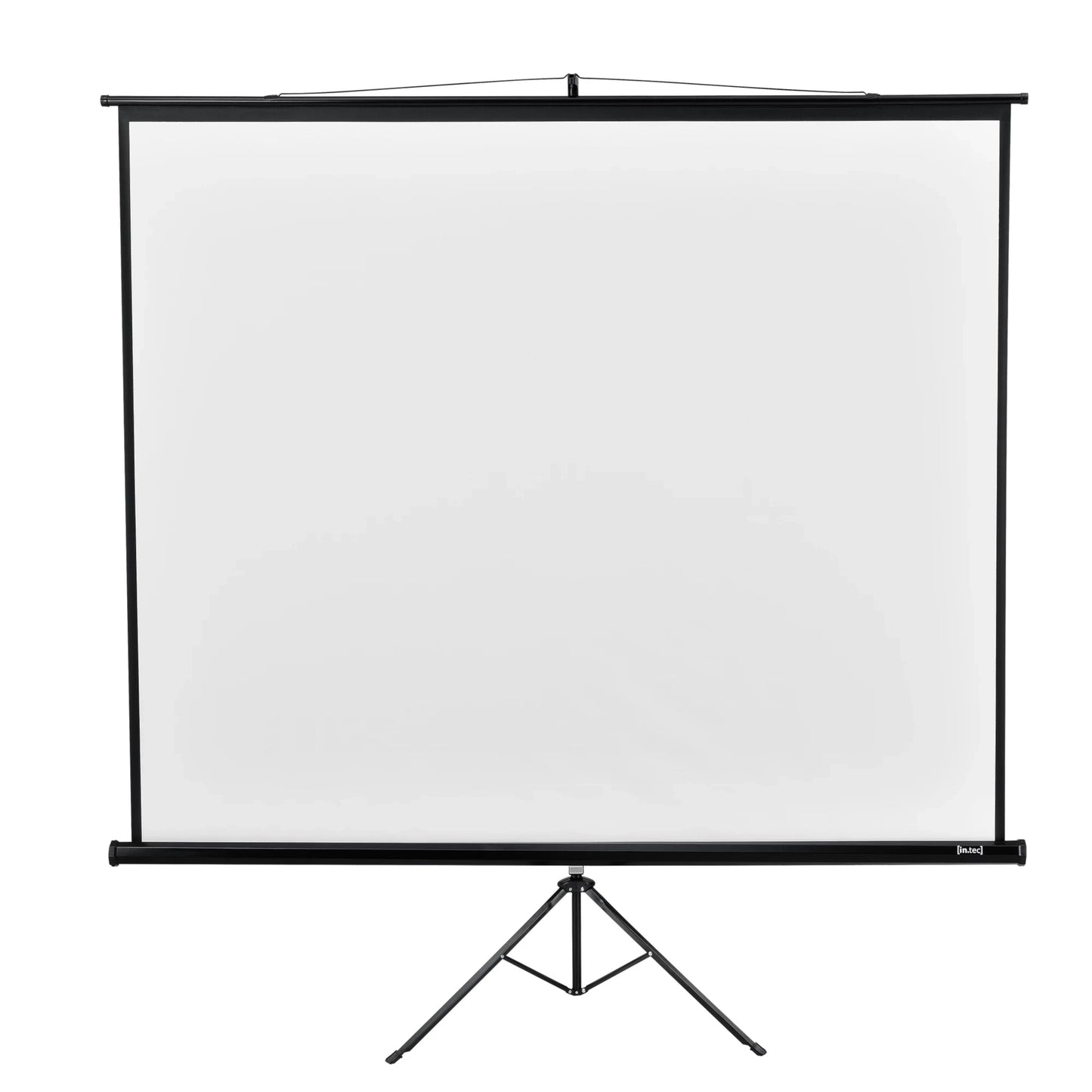 In And OutdoorMatch Projectiescherm Mida - Met hoogte verstelbaar - Wandscherm - Ophangbaar - Wit en zwart - 203x203 cm Projection Kit